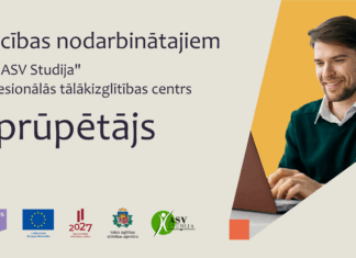ESF+ projekts Nr. 4.2.4.2/1/24/I/001 “Atbalsts pieaugušo individuālajās vajadzībās balstītai pieaugušo izglītībai”